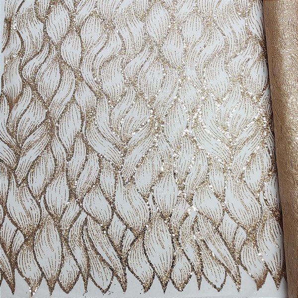 Tule Boreal c/ paetê P228 Nude