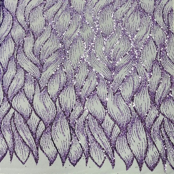 Tule Boreal c/ paetê P228 Lilás