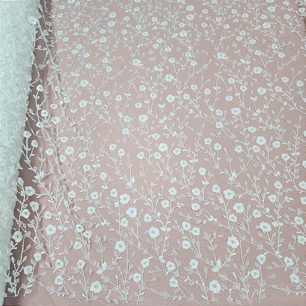 Renda C/ Pedraria 464662 Off white