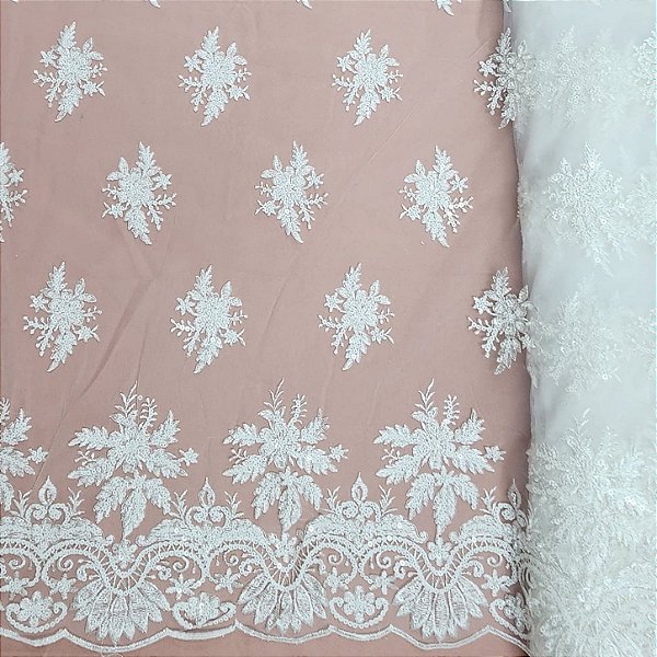 Renda Pedraria Dolce 530545 Branco