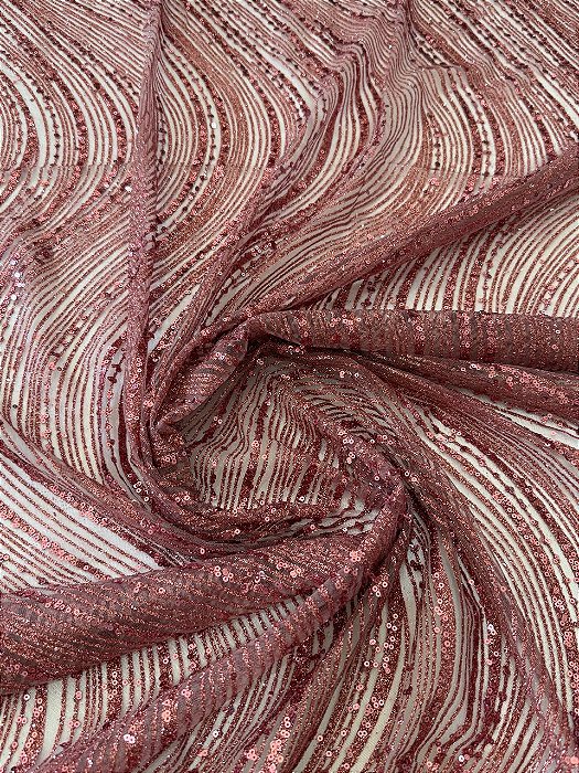 Tule Boreal c/ Paetê P224 Rose