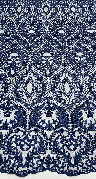 Renda Bordada 10227-05 Azul Marinho