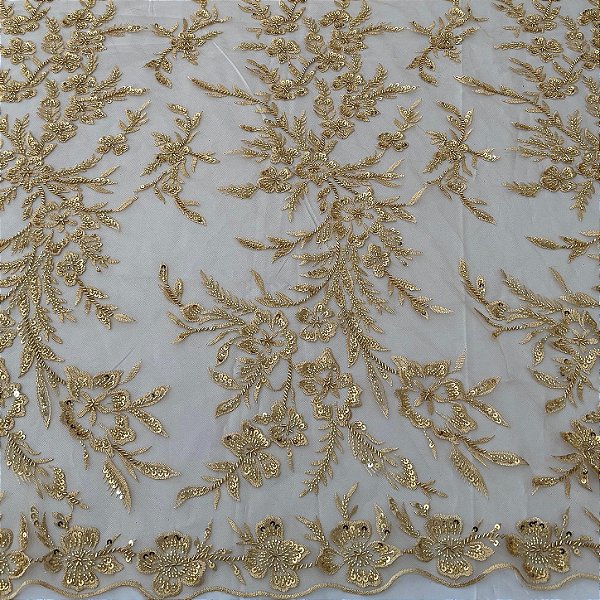 Renda Pedraria 933 Dourado