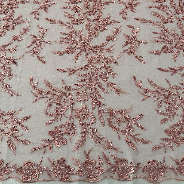Renda Pedraria 933 Rose