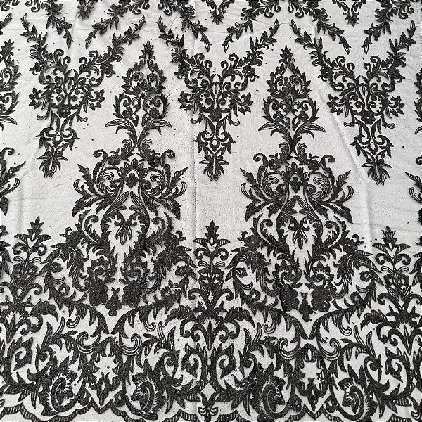 Tule c/ paetê P229 Preto