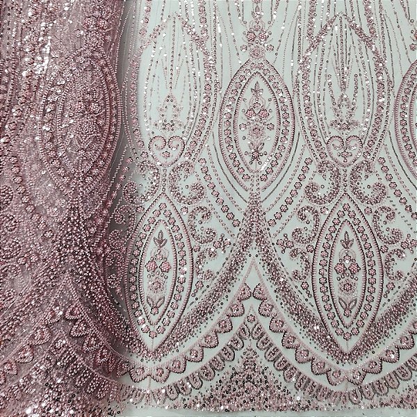 Renda c/ Pedrarias LYD 611 Rose