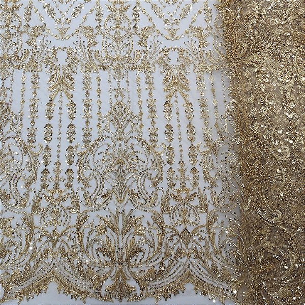 Renda c/ Pedrarias LYD 592 Dourado