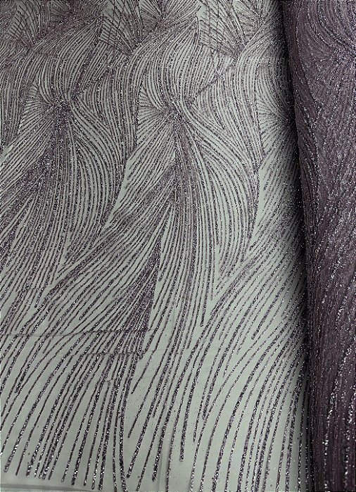 Tule Diamante Quebrado Des. LYD 090 Lavanda