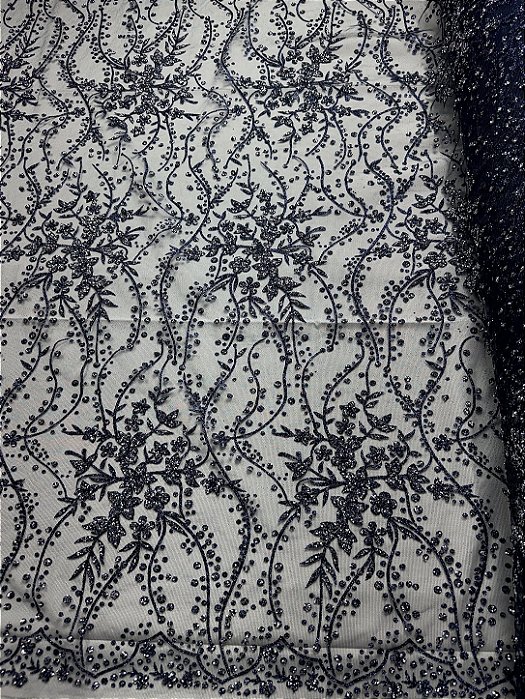 Tule Diamante Quebrado Des 2116 Azul Marinho