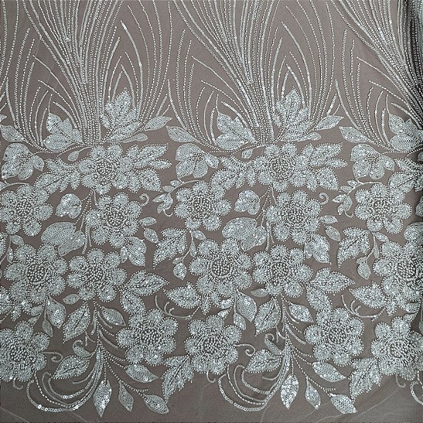 Renda Pedraria Des. 18 Branco