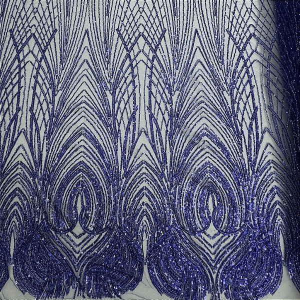 Renda Pedraria Des. 14 Azul Royal