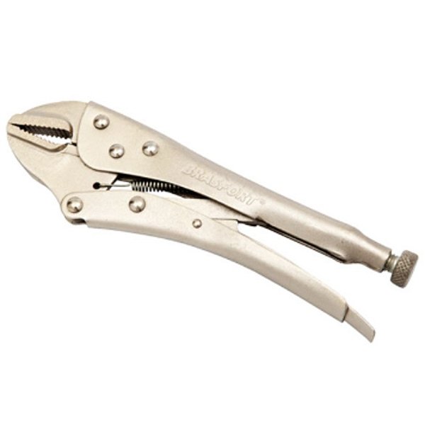 ALICATE PRESSAO BICO RETO CR.10" 254MM BRASFORT E-COMMERCE