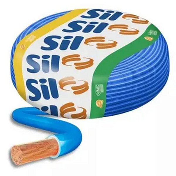 CABO FLEXIVEL 750V 2,50MM AZUL ROLO SIL