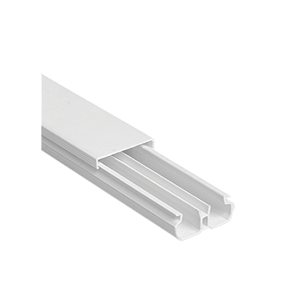 CANALETA 20X10X2000MM BRANCA C/ DIVISORIA C/ FITA ILUMI