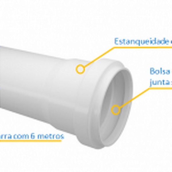 TUBO ESGOTO SN DN 50 - 6M FORTLEV