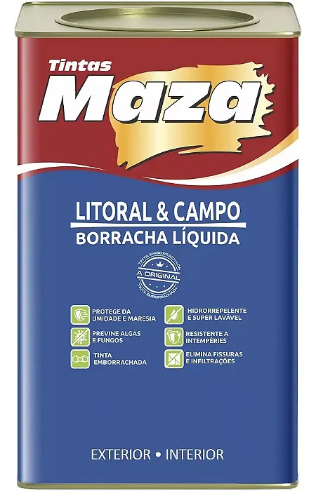 BORRACHA LIQUIDA LITORAL E CAMPO BRANCO 18L MAZA