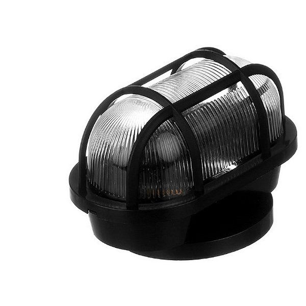 LUMINARIA TARTARUGA OVAL PRETA EXTRALUZ