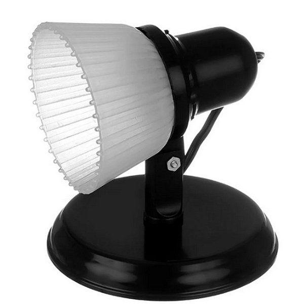SPOT CRISTAL LUX P/1 LAMP PRETO EXTRALUZ