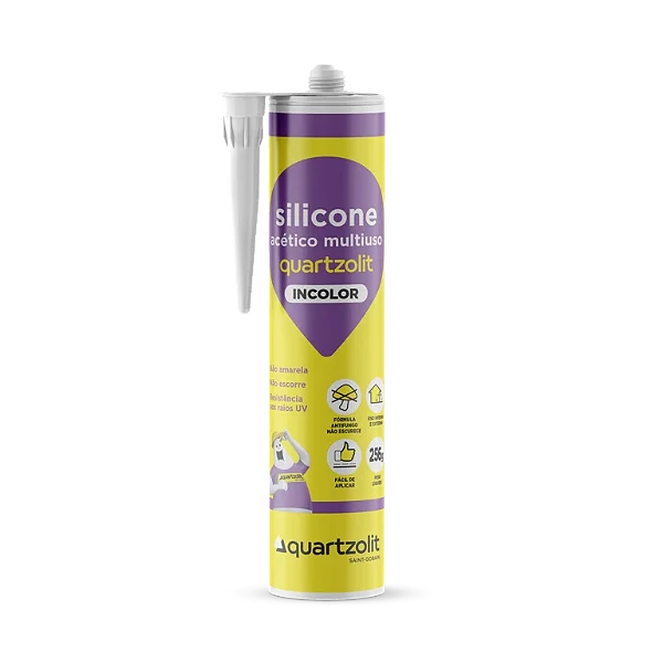 SILICONE ACETICO MULT INCOLOR 256G QUARTZOLIT