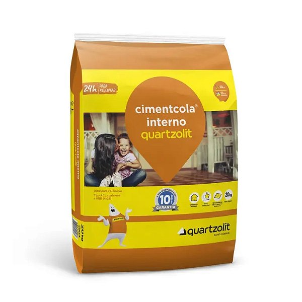 CIMENTCOLA INTERNO CINZA AC1 20KG QUARTZOLIT