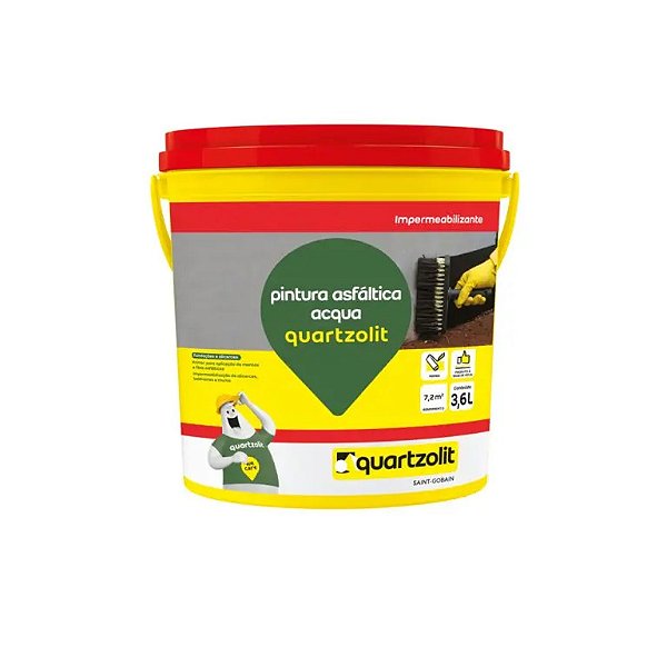 PINTURA ASFALTICA ACQUA 18L QUARTZOLIT