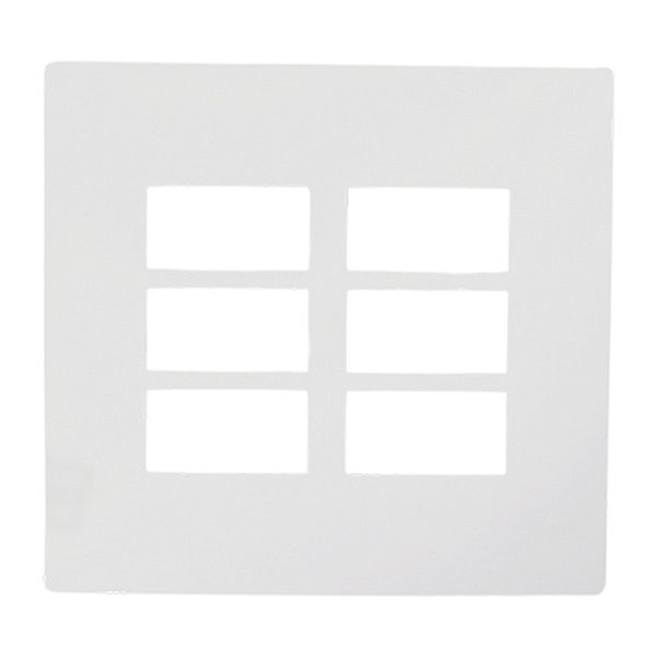 PLACA 4X4 3+3 MODULOS C/ SUPORTE I9 ILUMI