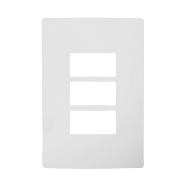 PLACA 4X2 3 MODULOS C/ SUPORTE I9 ILUMI