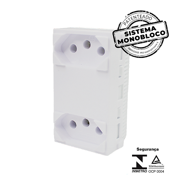 MODULO 2 TOMADAS 20A 250V SEPARADAS MONOBLOCO I9 ILUMI