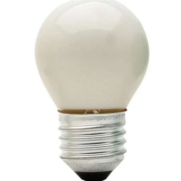 LAMPADA BOLINHA 15W 220V E27 BG35 LEITOSA BRASFORT