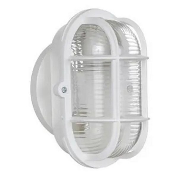 TARTARUGA PVC OVAL E27 BRANCA EXTRALUZ