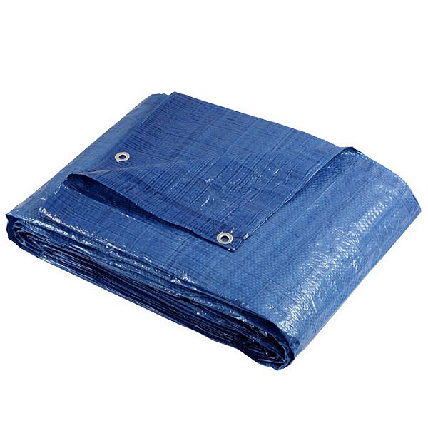 LONA POLIETILENO AZUL 6 X 4M 100GSM BRASFORT