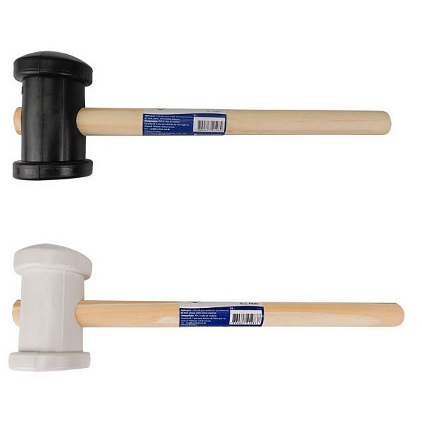 MARTELO DE BORRACHA 40MM PEQUENO BRANCO BRASFORT