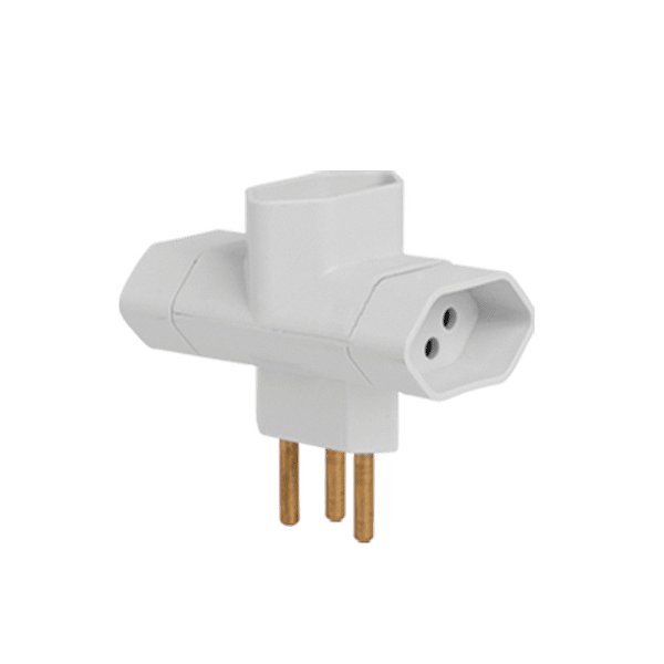 PINO 3 SAIDAS TIPO T 2P+T 10A 250V BR ILUMI