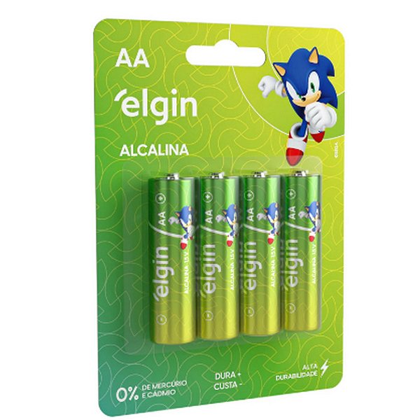 PILHA ALCALINA AA BLISTER C/4 ELGIN