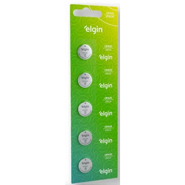 BATERIA LITIO CR2025 BLISTER C/ 5 PECAS ELGIN