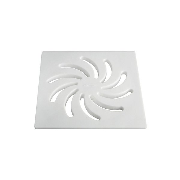 GRELHA VORTICE QUADRADA BRANCA DN150 CB AMANCO
