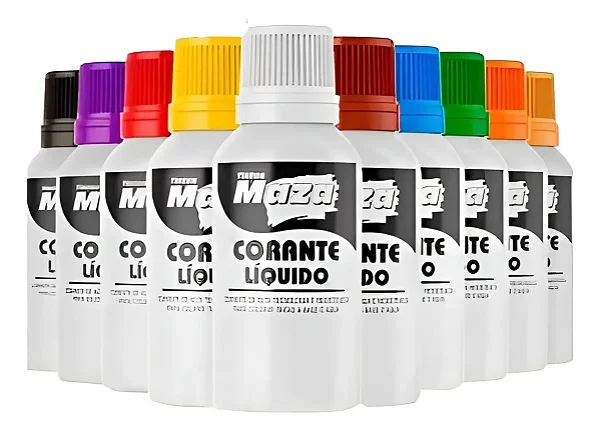 CORANTE LIQUIDO VERMELHO 50ML MAZA