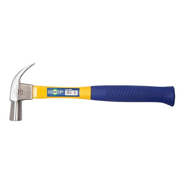 MARTELO UNHA POLIDO CABO FIBRA 27MM BRASFORT
