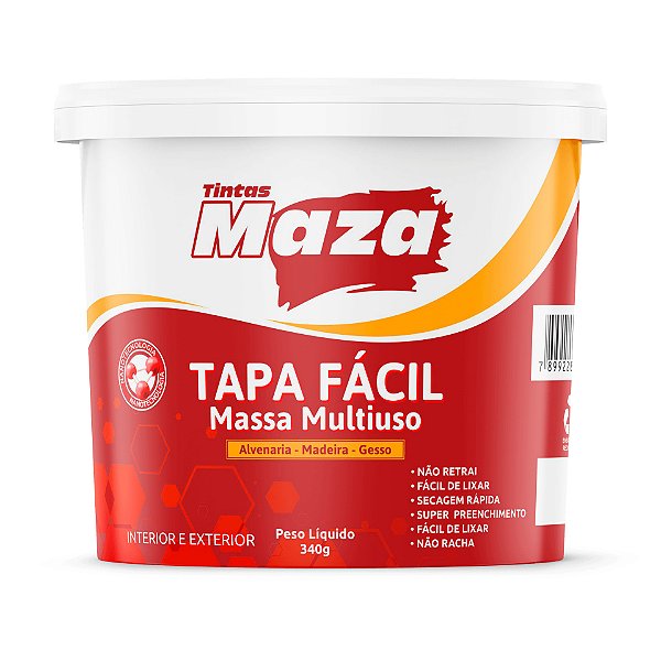 MASSA TAPA FACIL 340G MAZA