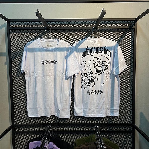 CAMISETA COTTON SUFGANG CRY NOW LAUGH LATER
