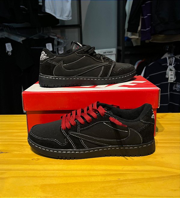 TRAVIS SCOTT X AIR JORDAN 1 LOW OG - BLACK PHANTOM