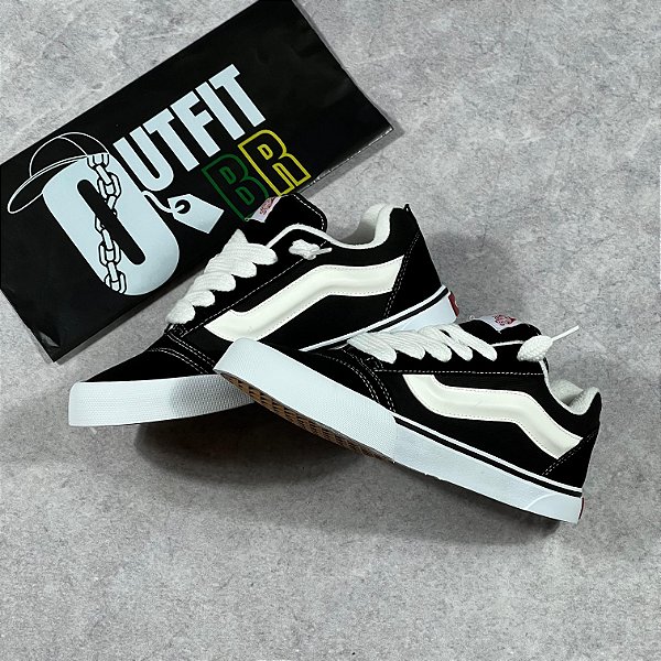 TÊNIS VNS "KNU SKOOL BLACK TRUE WHITE"