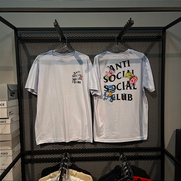 CAMISETA COTTON ANTI SOCIAL BOB ESPONJA