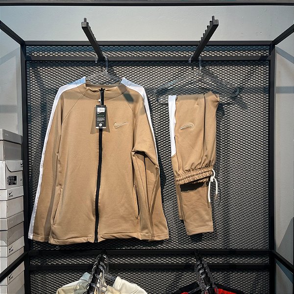 KIT NIKE DRI FIT TRACK SUIT BEGE