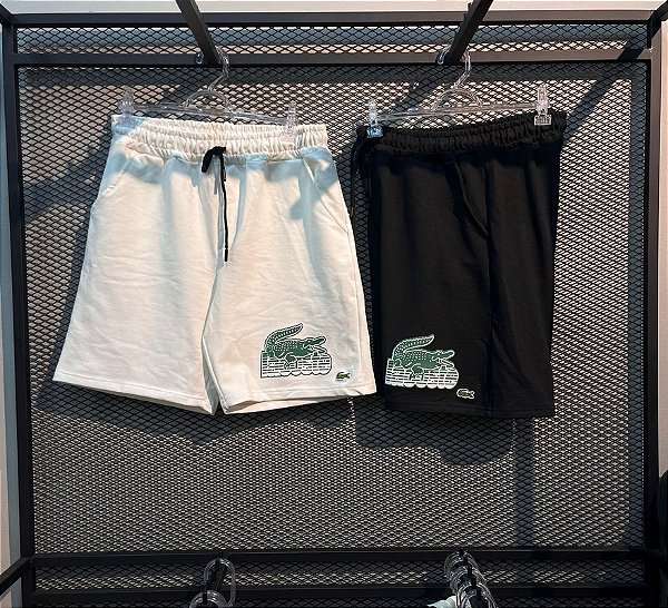 BERMUDA MOLETOM LACOSTE BIG CROC
