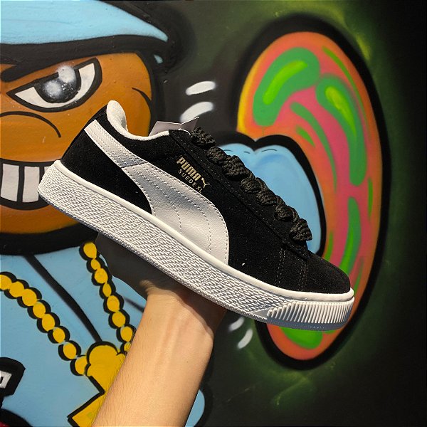 TÊNIS PUMA SUEDE XL BLACK & WHITE
