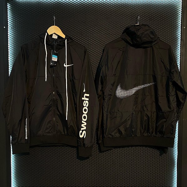 JAQUETA CORTA VENTO NIKE SWOOSH BLACK