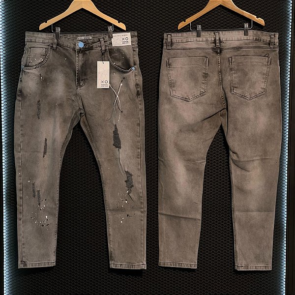 CALÇA BROW JEANS CINZA ESCURO