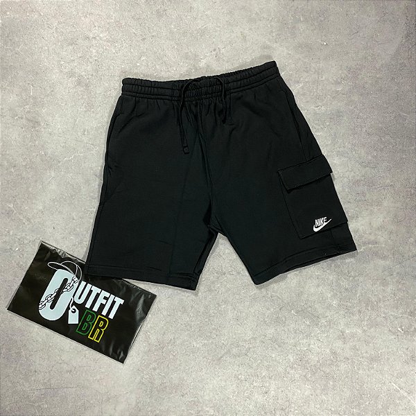 BERMUDA MOLETOM NIKE CLUB CARGO