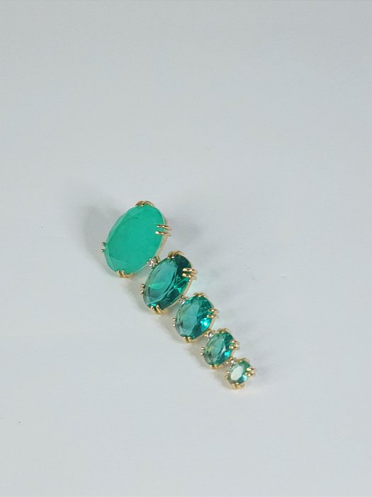 BRINCO DEGRADÊ PEDRAS TURMALINA PARAIBA FUSION